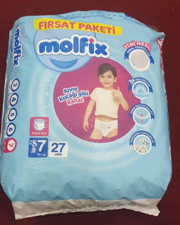 Molfix Diapers Size 7 (XXL) – 18 Pieces per Pack 2