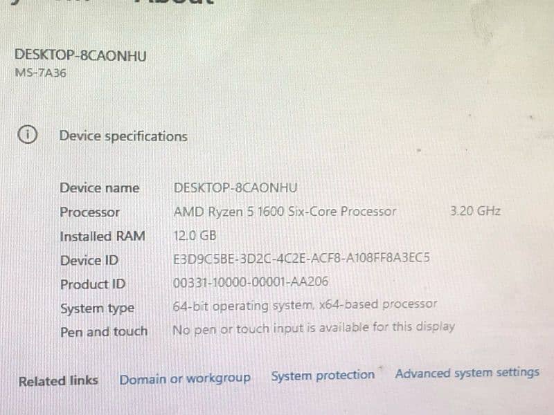 Ryzen 5 Gaming and Editing Computer Gtx1060 6Gb 6