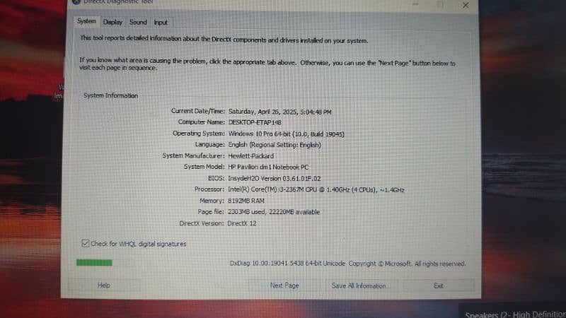 hp 3115m 8gb ram 128gb ssd 11.6 inch scratchless screen 3