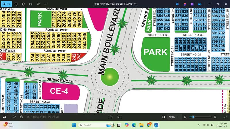 10 Marla Corner +Park facing Plot available for Sale 0