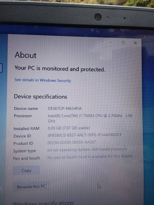 Icore 7 ,7th generation laptop for sale in 10/10 condition. 4