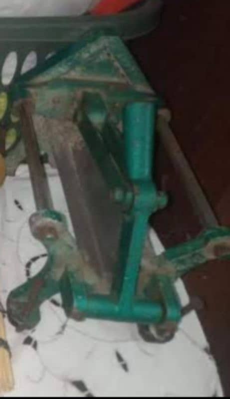 fries stall with fryer and fries cutter. 2