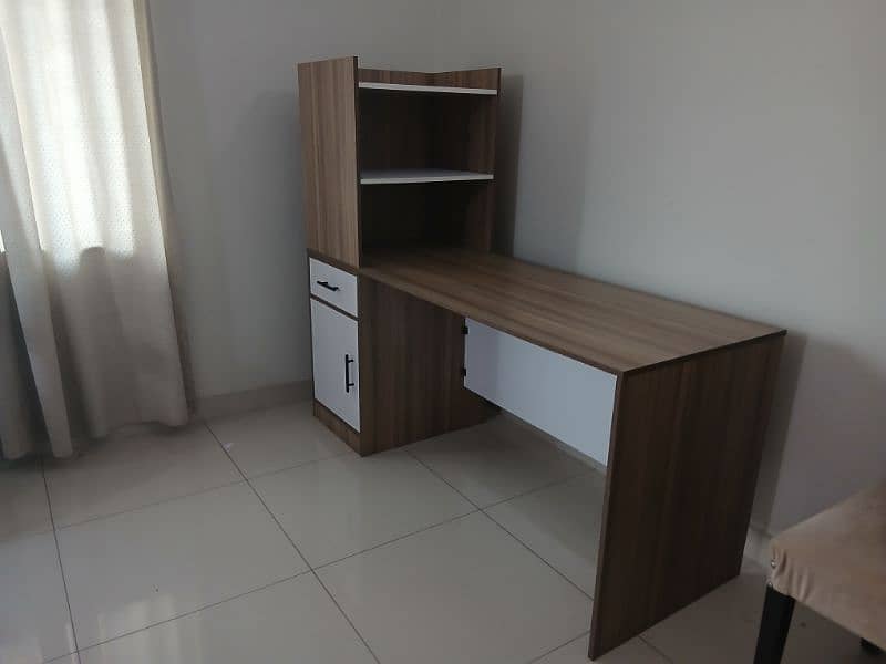 big size study desk with shelves 3