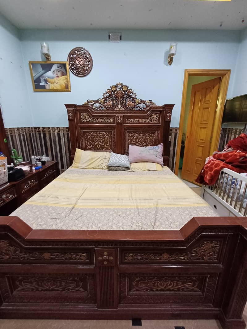 Chinioti Bed Set Sheesham Wood bed for sale 2