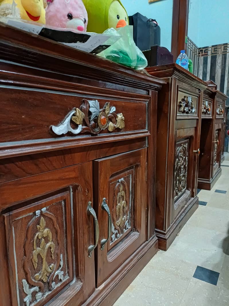 Chinioti Bed Set Sheesham Wood bed for sale 7