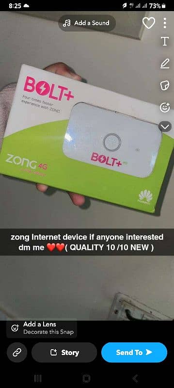 Zong Internet device 0