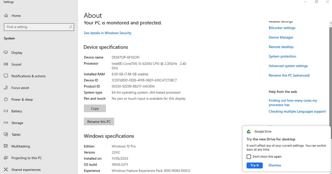 Dell - Core i5 6th Generation 1