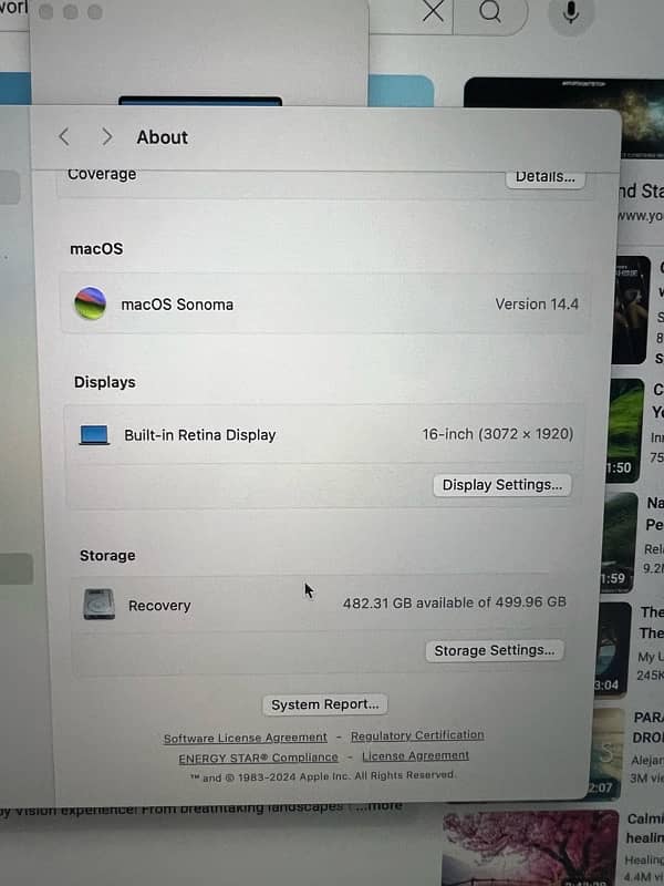 MacBook Pro 2019 (16 inch) core i 9 9