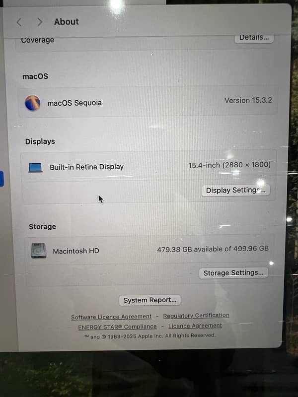 MacBok pro 2019 (15 inch) core i9 1