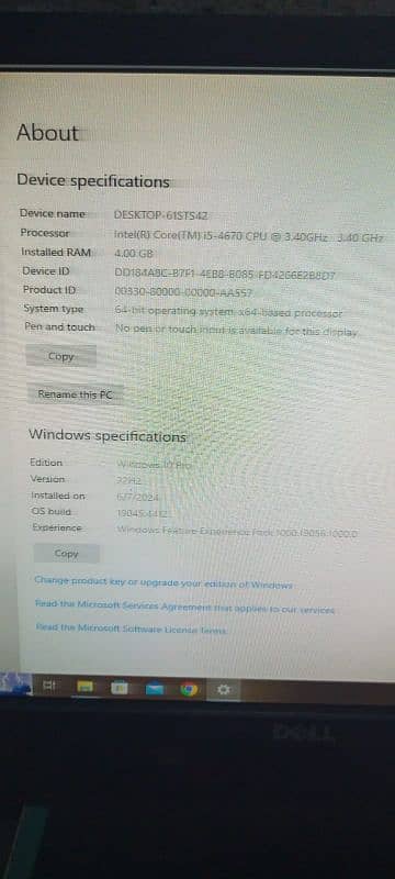 Lenovo Core i5 computer Pc with 16 inch Dell LCD 35000/- only 4