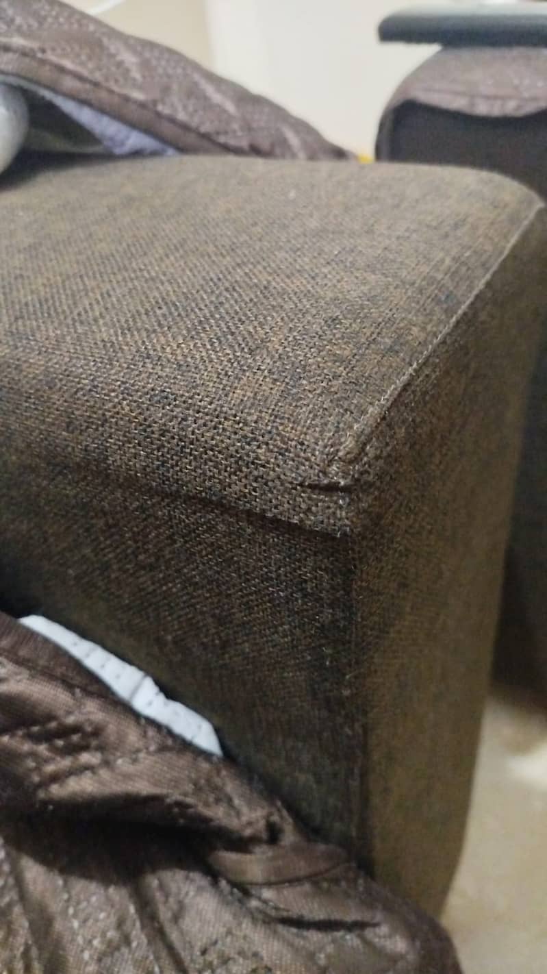 5 seater Sofa Set dark brown modern simple design 1