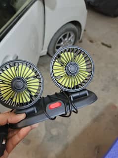 car dual head fan