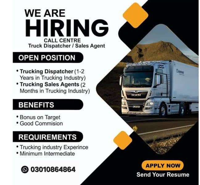 I need expert agent for truck dispatch 0
