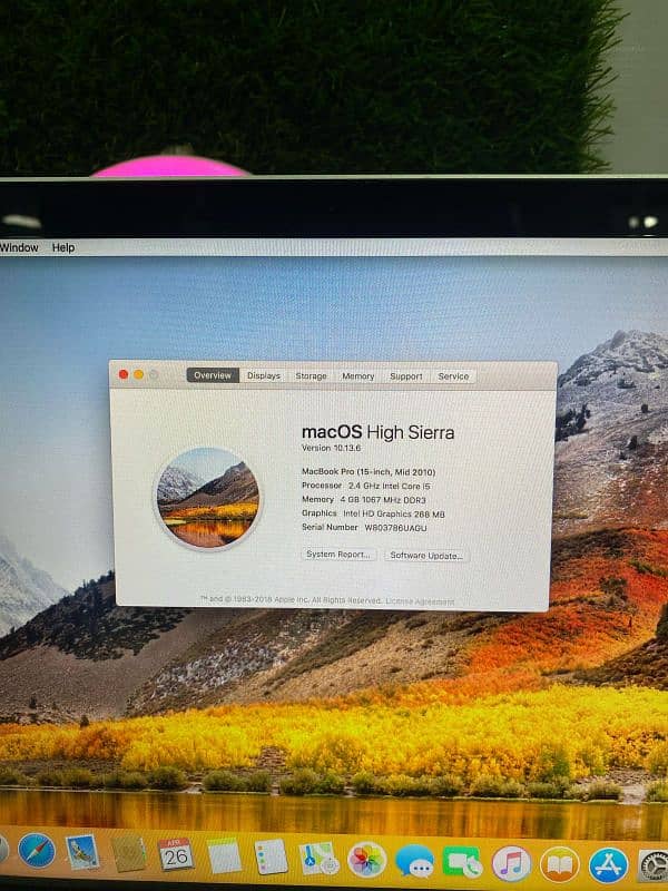 Apple MacBook Pro 2010 |15Inch | Core i5| 4GB RAM | 750GB  | 3
