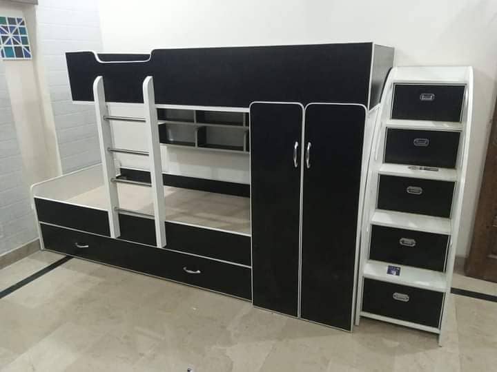 Bunk bed | Kid wooden bunker bed |Double bed | Triple bed 03234921584 0