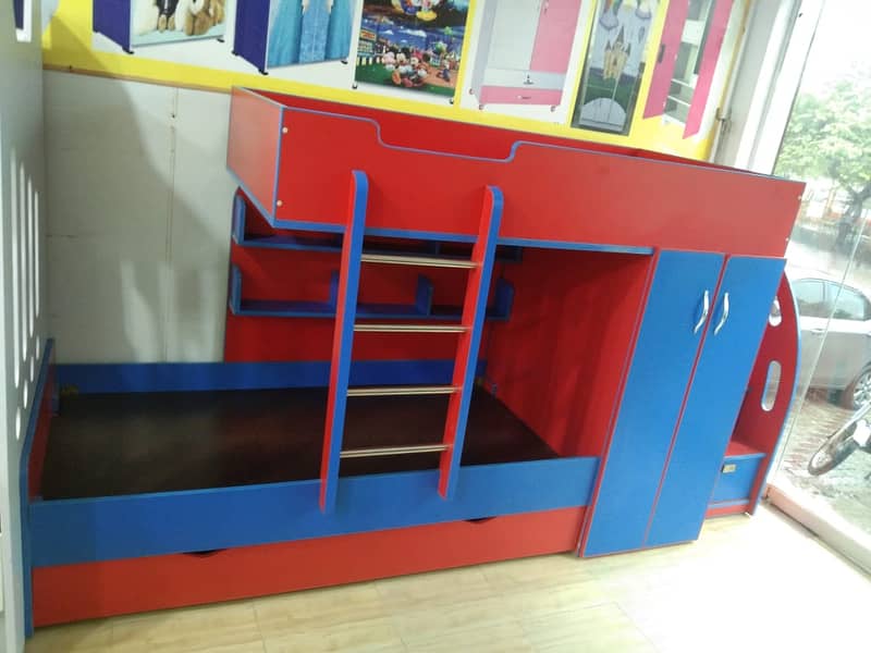 Bunk bed | Kid wooden bunker bed |Double bed | Triple bed 03234921584 1