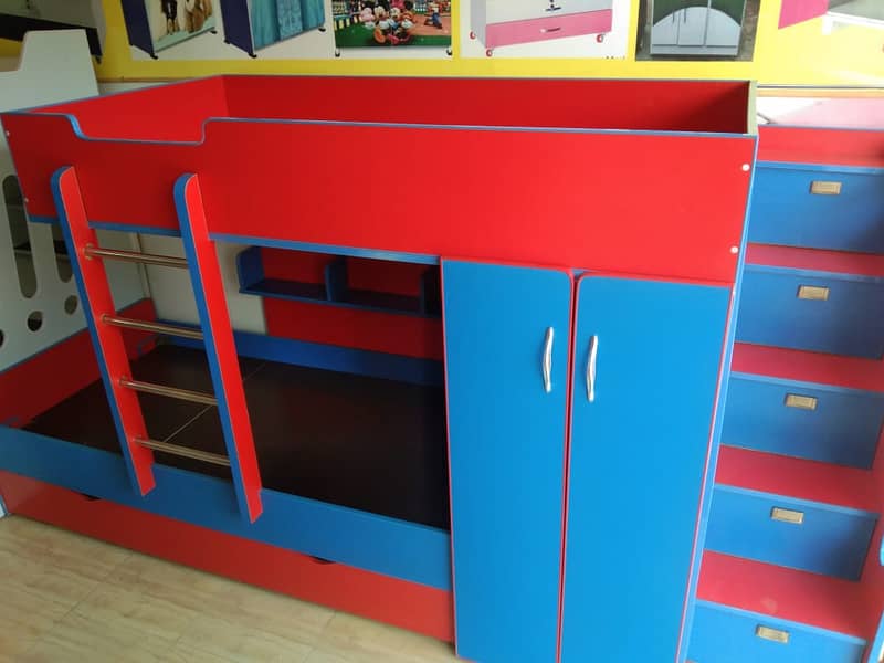 Bunk bed | Kid wooden bunker bed |Double bed | Triple bed 03234921584 2