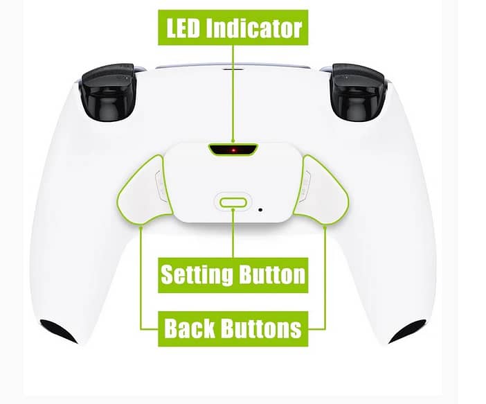 eXtremeRate Remappable RISE 2.0 Remap Kit Grip Back Paddles Button PS5 2