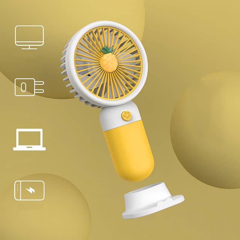 Mini Portable USB Handheld Fan–Rechargeable, Adjustable Speed, Travel 3
