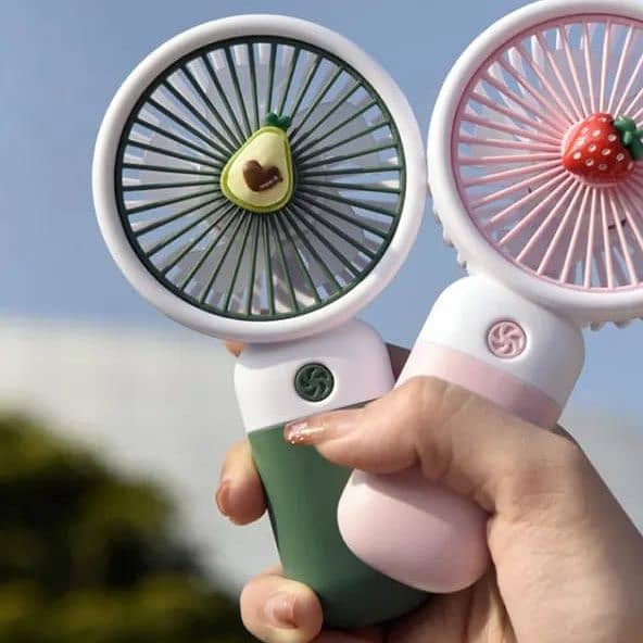 Mini Portable USB Handheld Fan–Rechargeable, Adjustable Speed, Travel 5