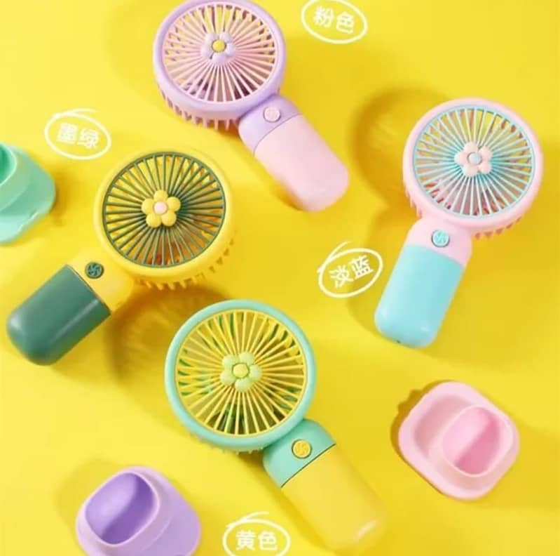 Mini Portable USB Handheld Fan–Rechargeable, Adjustable Speed, Travel 7