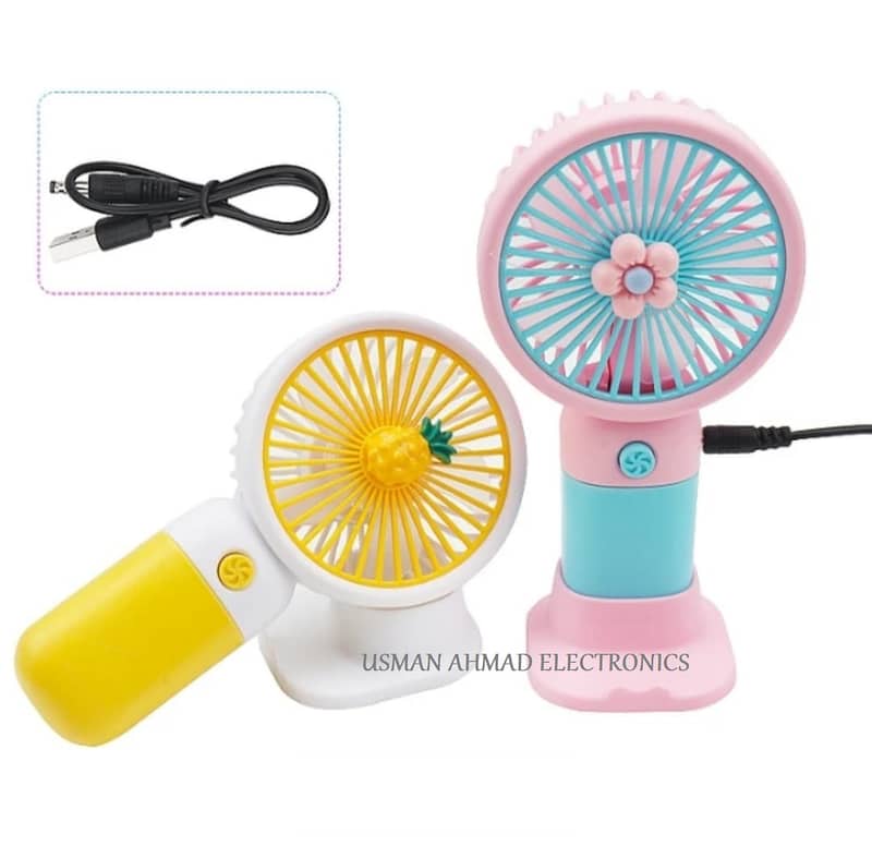 Mini Portable USB Handheld Fan–Rechargeable, Adjustable Speed, Travel 8
