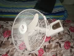 bracket fan and table fan in good condition