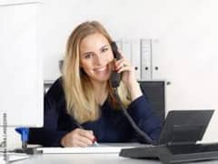 lady office assistant/ admin