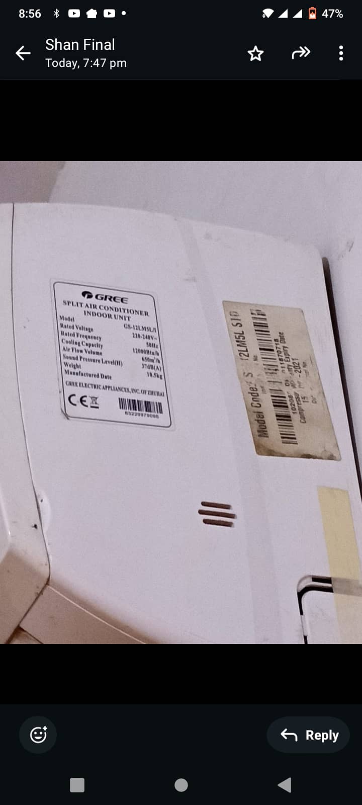 Gree 1 ton sada(non inverter) 0