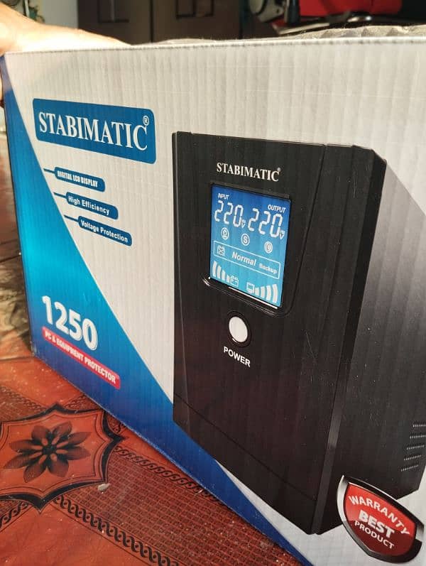Stabimatic - 1250VA UPS – Warranty Included | New Batteries Included 1