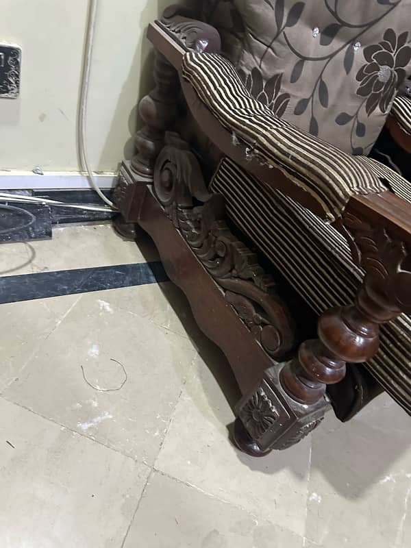7 seater sofa set pure wood 2