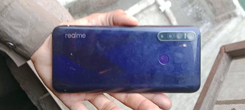 Realme 5 4/64 With Box totally original glass break 0