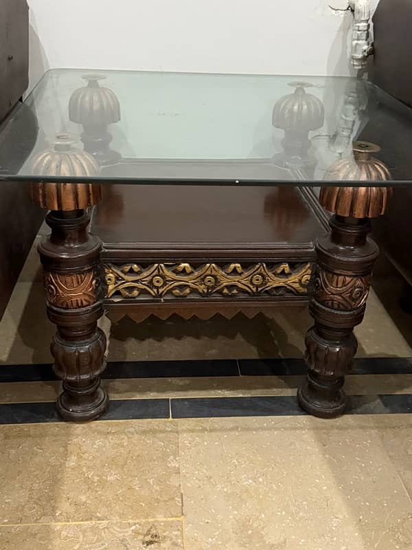 2 wooden center tables 1