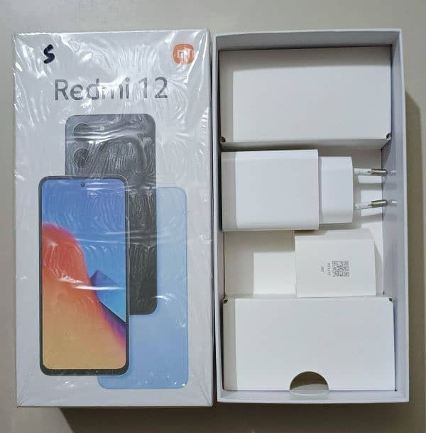 Redmi 12 with box & charger 8+8 ram 128 GB rom 2