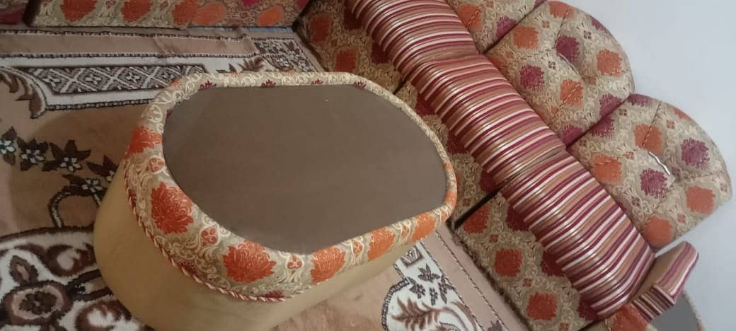 Sofa with table for sale 1
