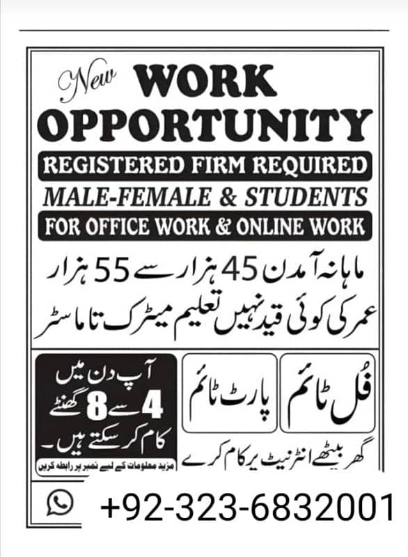 A well known Firm is Hiring for full time , part time and home base 0