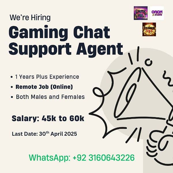 Gaming Chat Support Job (Remote) 0