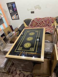 daiing table with 6 chairs