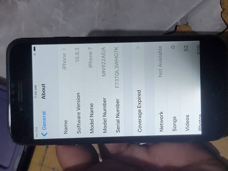 I phone 7 128 GB PTA 4