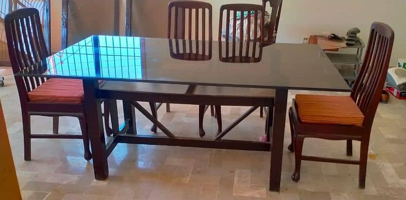 Dining table with 6 chairs 1