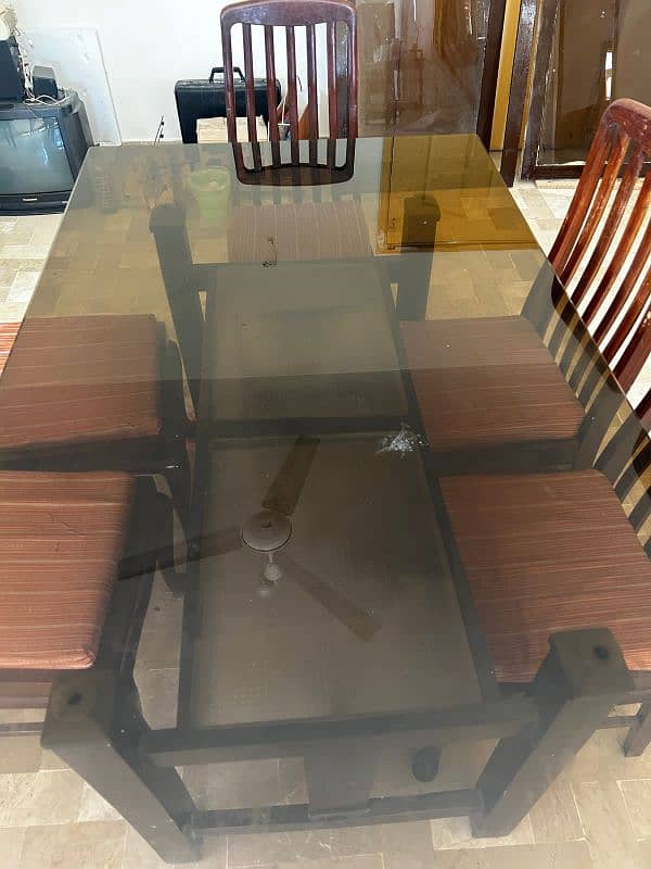 Dining table with 6 chairs 2