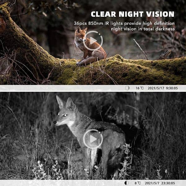 usogood trail wildlife Camera WiFi 4K 48MP 30FP Bluetooth Night Vision 6