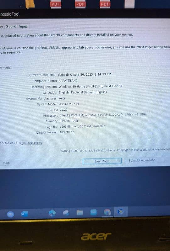 Acer Aspire V3-574 2