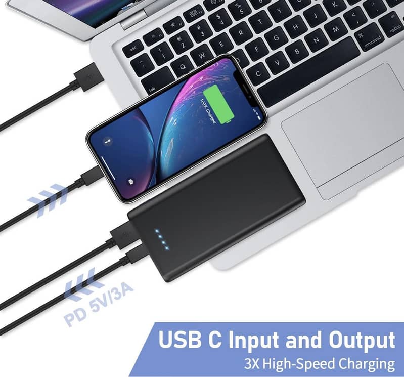 Portable Charger Power bank 25800mah 5v/3a Micro USB In And Out Fast 3