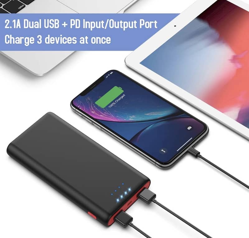 Portable Charger Power bank 25800mah 5v/3a Micro USB In And Out Fast 5