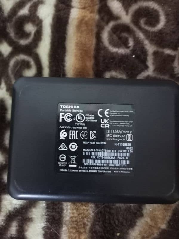 1 Terabyte Toshiba external USB 3 hard drive is available 3