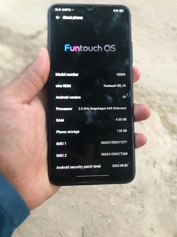 vivo s1 pro Ram =4:128 condition rafh farnth finger  good working 4
