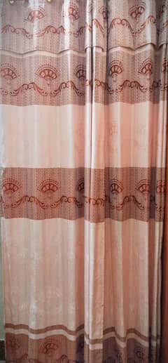 4 pink curtains