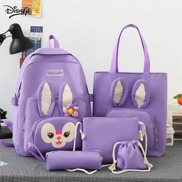 4 PCs bunny bag pack set 4