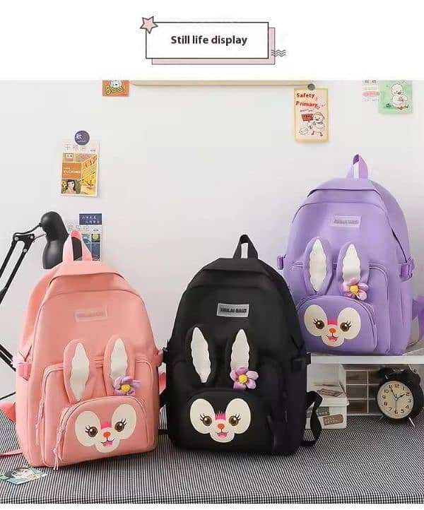 4 PCs bunny bag pack set 5